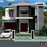 Desain Rumah 2 Lantai Bentuk L