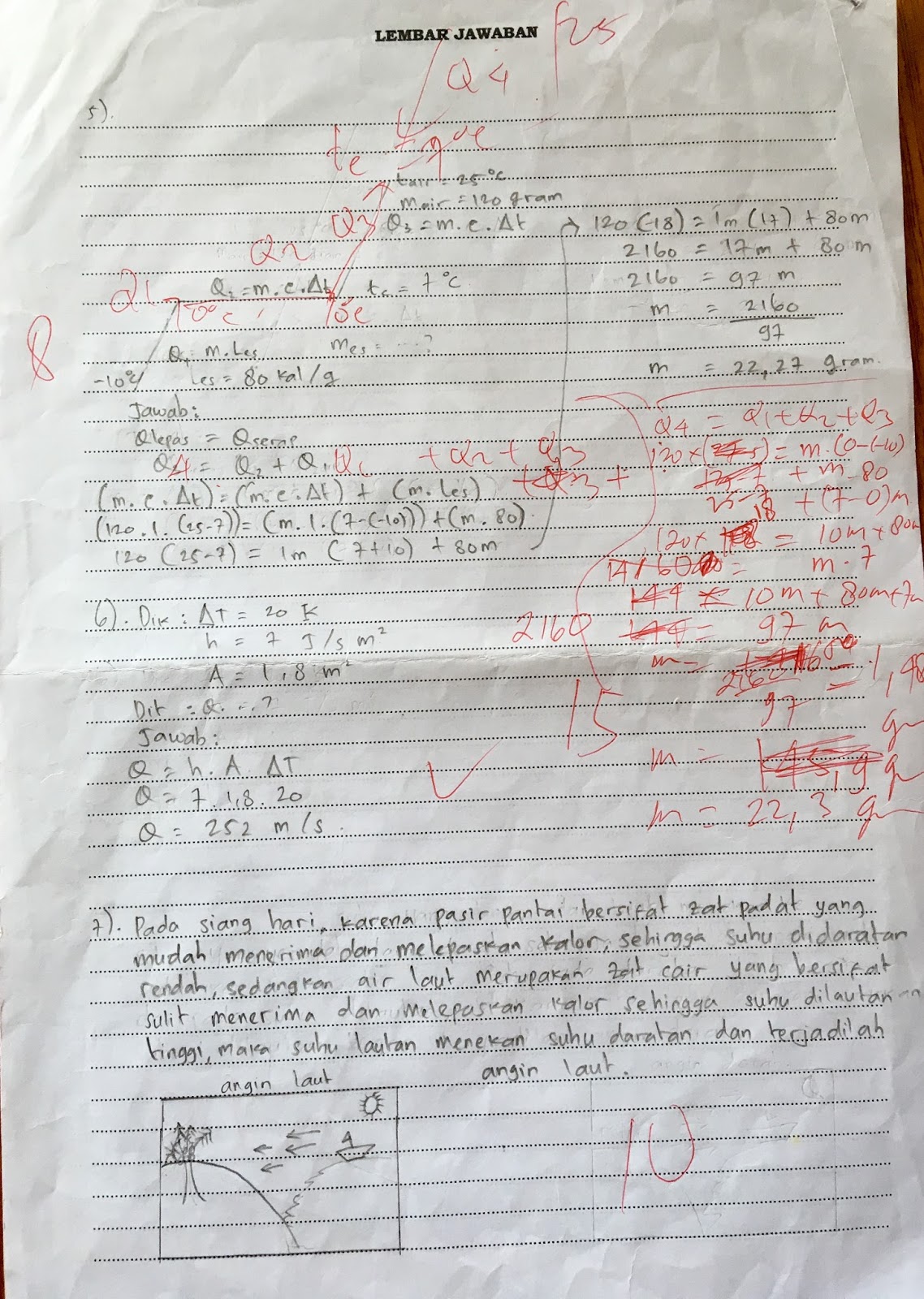 contoh soal ulangan harian fisika dan pembahasannya untuk materi suhu