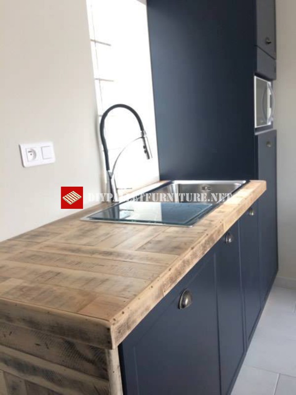 Mueblesdepalets.net: Revestido de cocina con palets