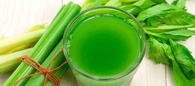 apio para eliminar la retención de líquidos