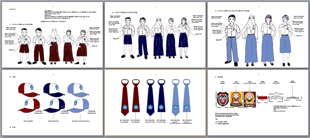 Permendikbud Nomor 45 Tahun 2014 Tentang Pakaian Seragam Sekolah - Lampiran Model Seragam Nasional 