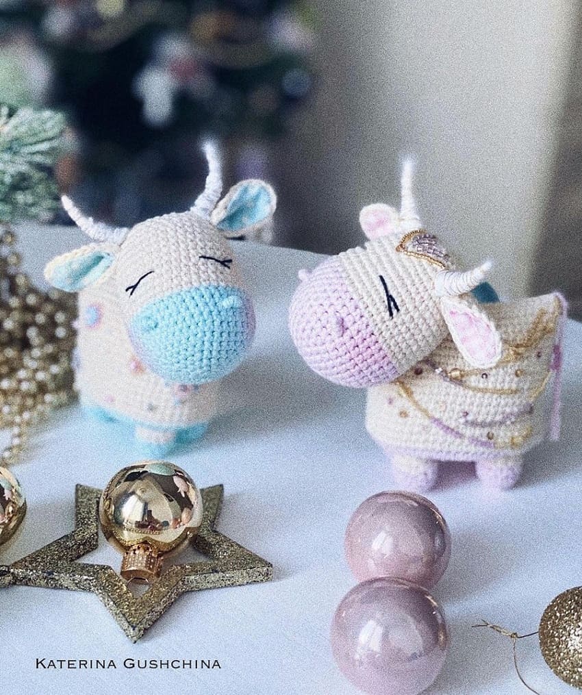 Милая коровка крючком | Амигуруми