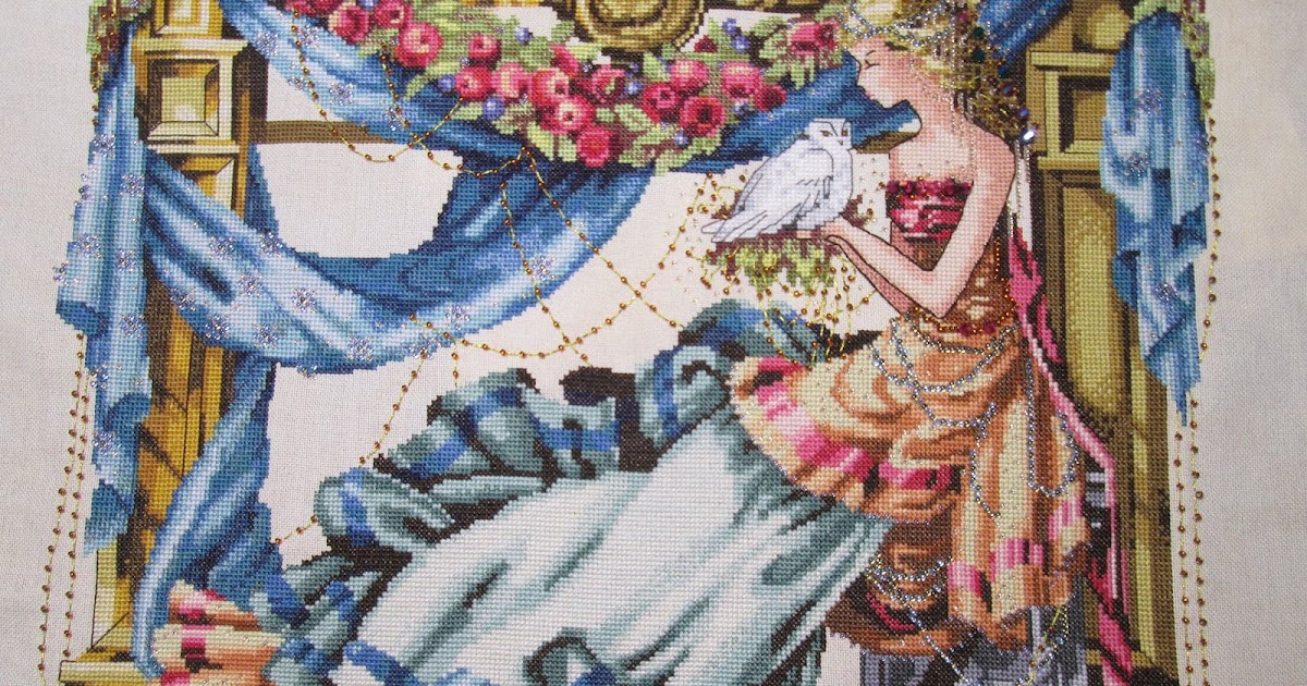 Beverly's CrossStitch Finishes Athena by Mirabilia. Finished March 2