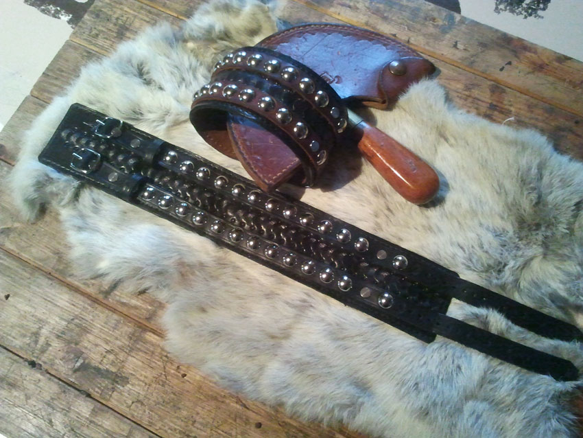 LES CUIRS GAUTIER. Artisan Français ARM GARTERS CUIR ET BRACELETS CUIR