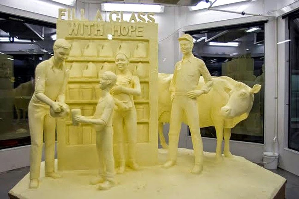 Butter sculpture at the 2015 Pennsylvania Farm Show