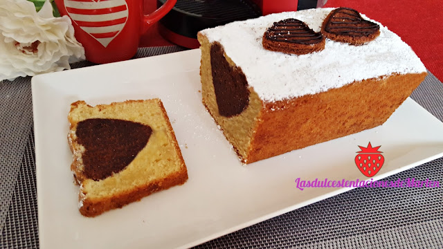 Plum Cake Corazón de Chocolate