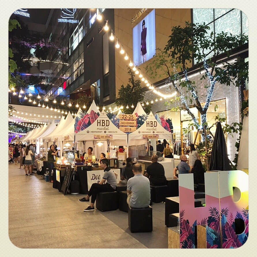 ตกแต่งสถานที่จัดงานอีเว้นท์ hbdmarket, Emquartier, เอ็มควอเทียร์, ไฟ