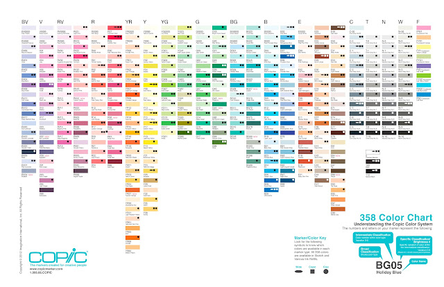 358 copiccolorchart 2014 как выглядят фломастеры по номерам