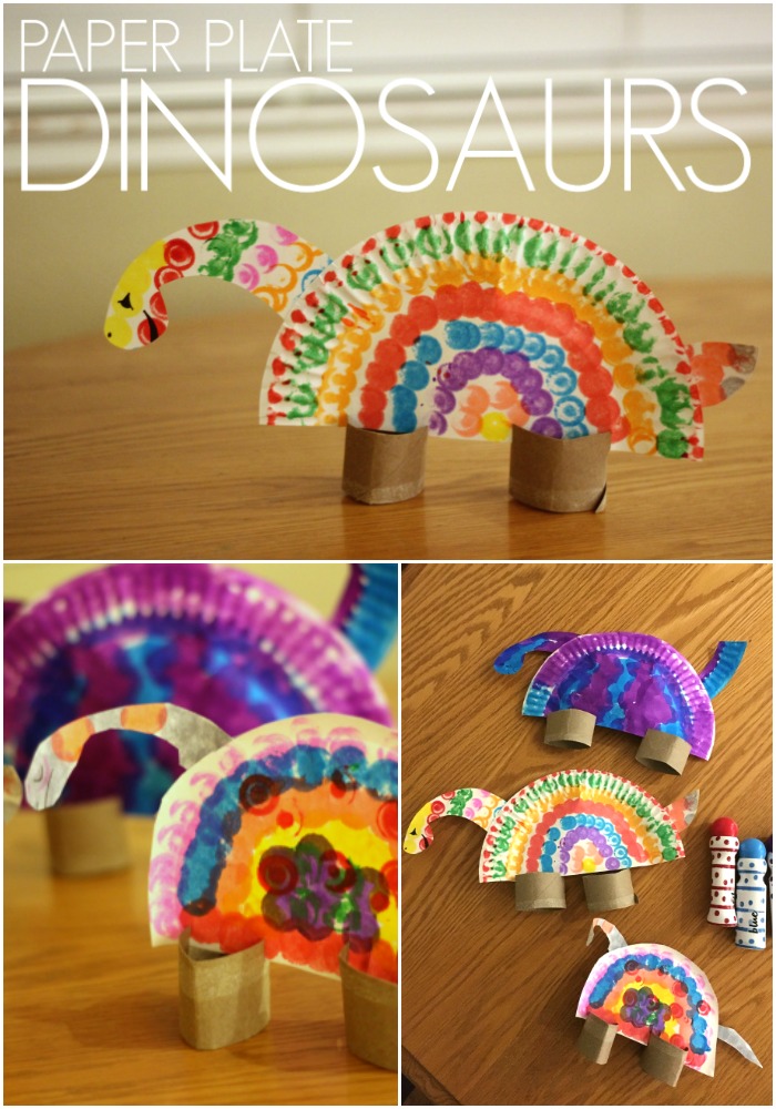 Toddler Approved!: Colorful Paper Plate Dinosaurs for Kids