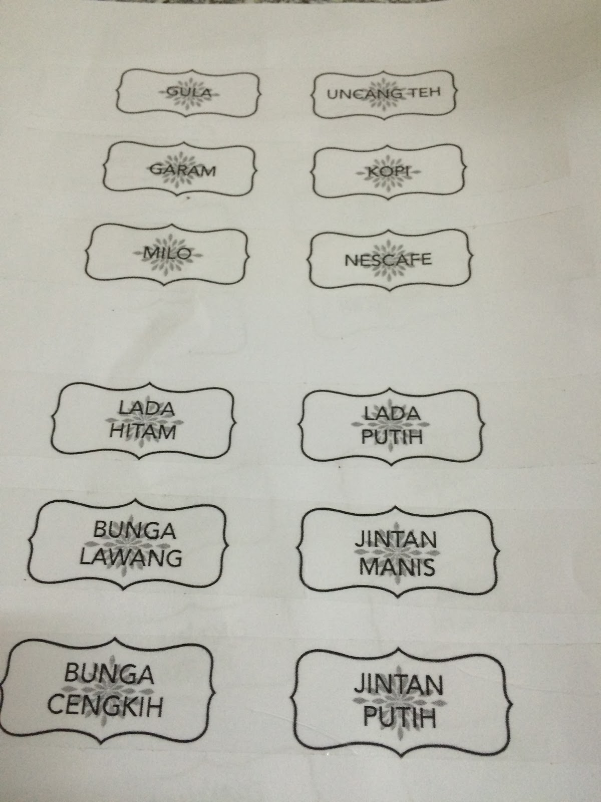 diy label bekas dapur