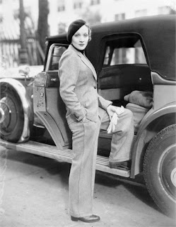 Marlene Dietrich - pant suit