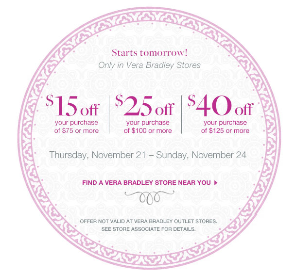To hold you over until tomorrow, here is a link to Vera Bradley's Pink ...