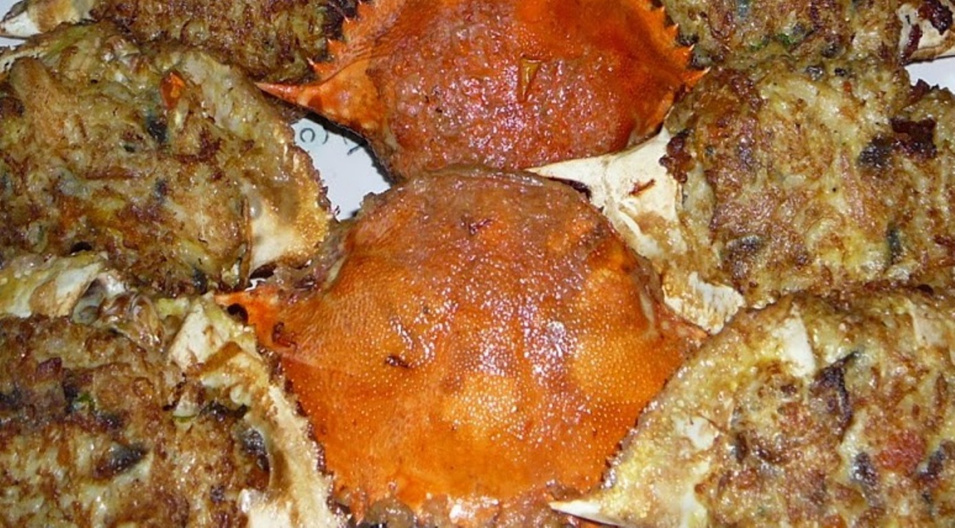Pork and Crab Meats in Crab Shells SeafoodRecipesWorldwide
