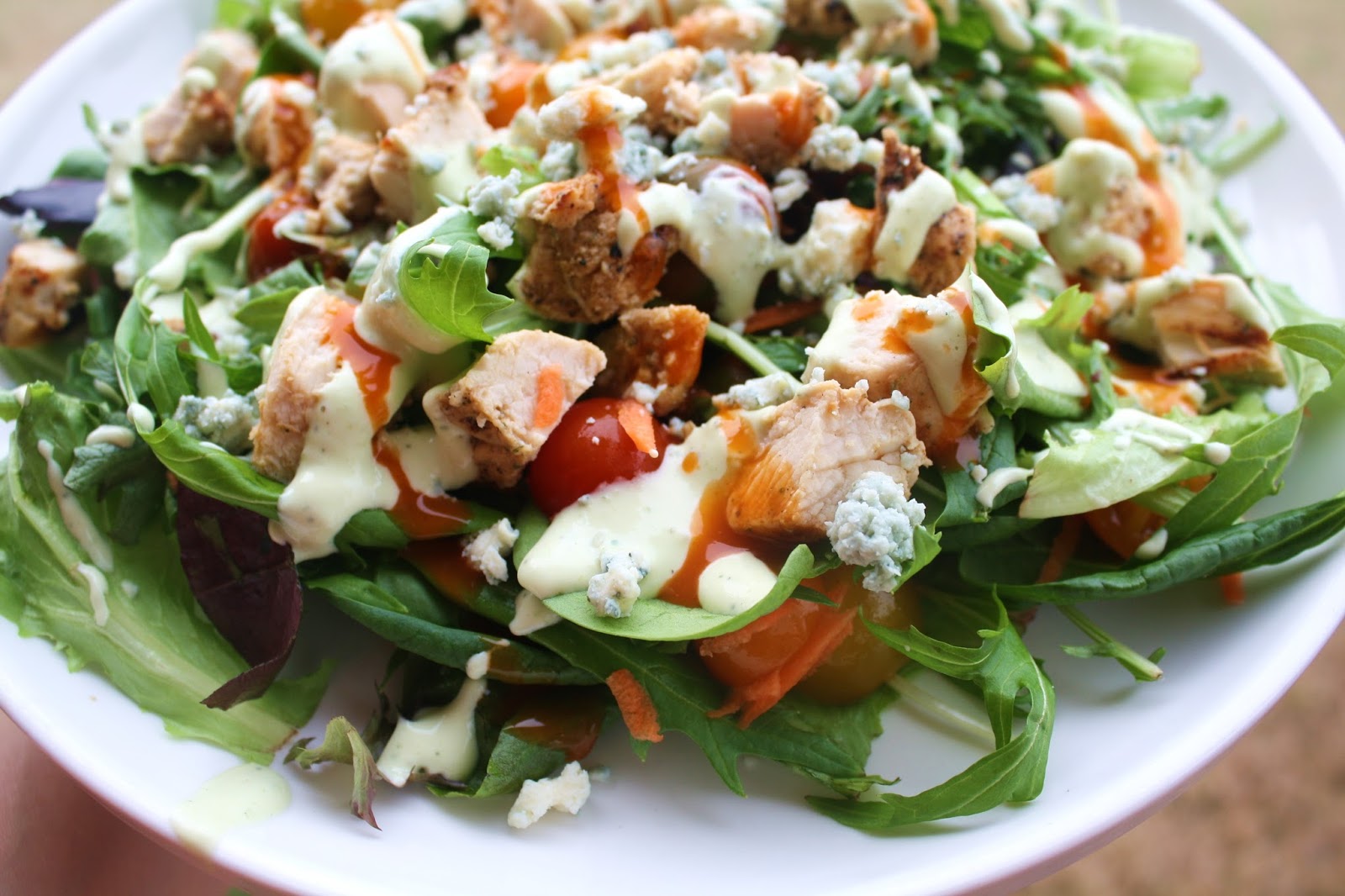 what's for dinner?: buffalo chicken salad with avocado ranch... 20 ...