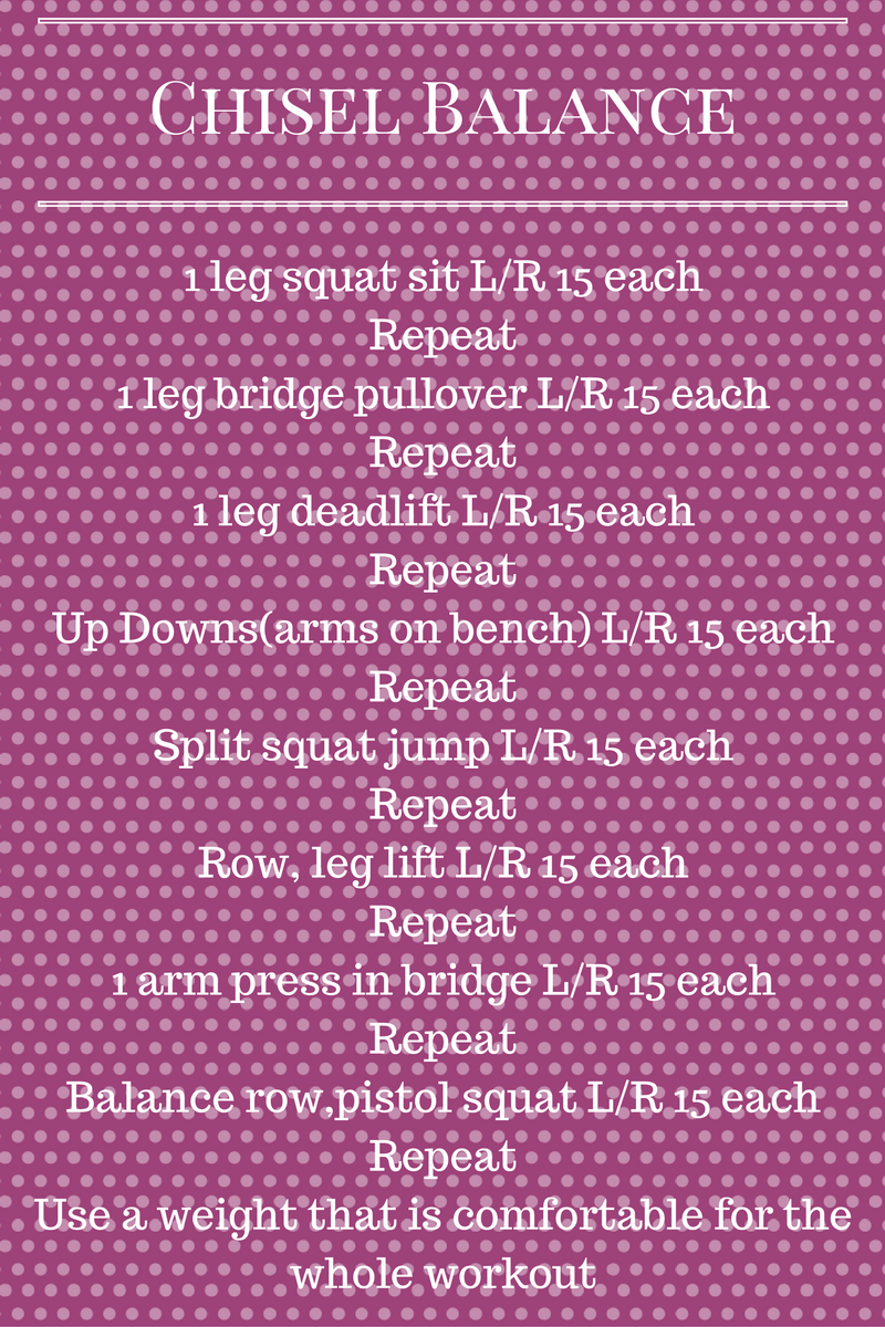 Lifting with Lisa Chisel Balance Workout