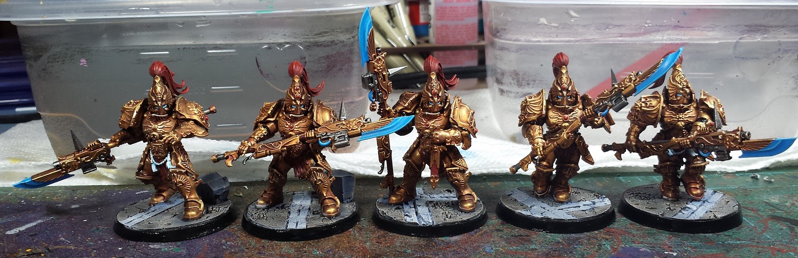 Heresy Era Adeptus Custodes Custodian Guard Squad (almost) Complete