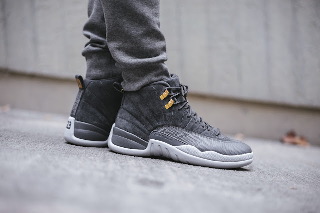 jordan retro 12 grey suede