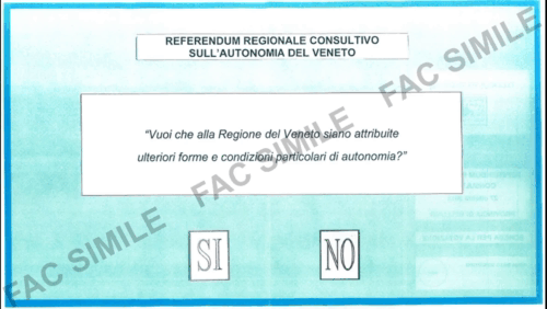 Info Elezioni Referendum Autonomia Regione