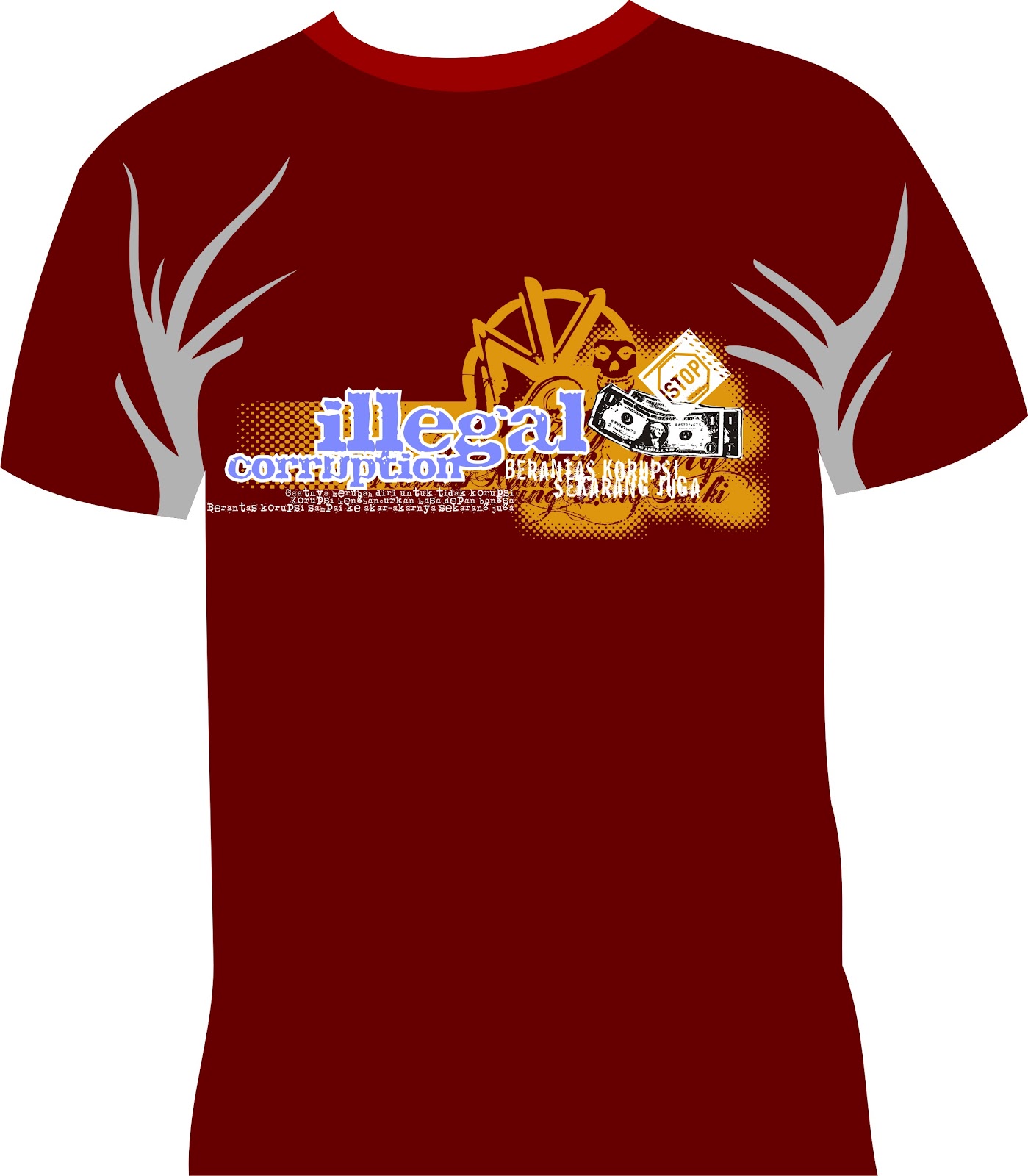 Contoh Desain Kaos Vector Free DOWNLOAD vector 