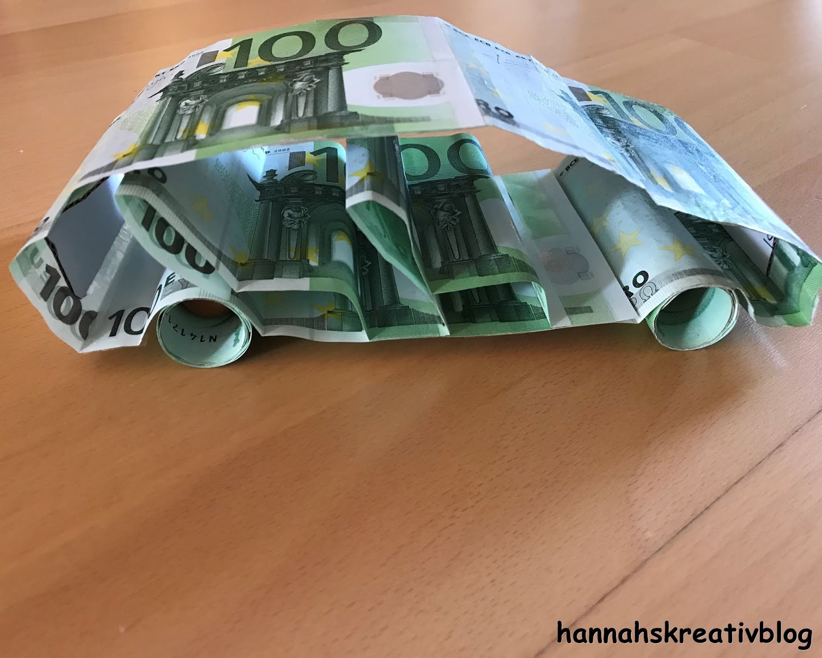Hannahs Kreativblog Geldgeschenk Auto für Führerschein