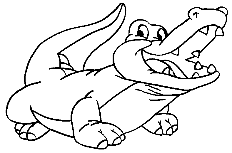 printable coloring pages crocodile - photo #14