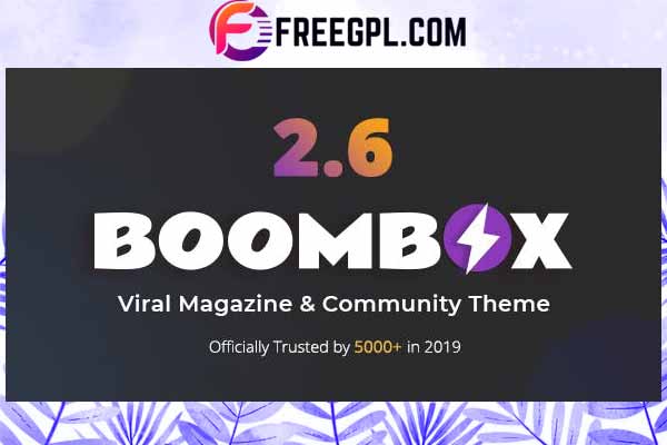 Boombox– Viral Magazine WordPress Theme Free Download