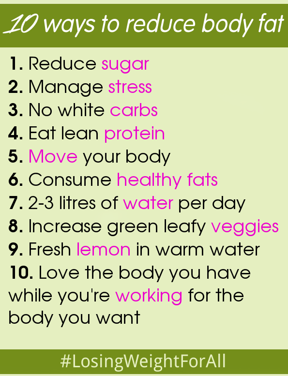Reduce Fat In Body 4