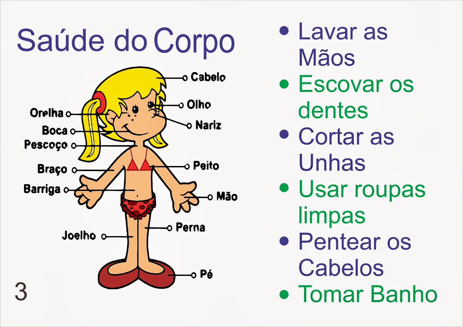 Educar é Saber Amar : Cuidando do corpo e da alma
