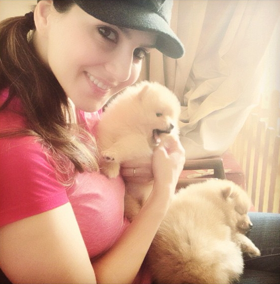 Sunny Leone Porn Dog Animal - New India Travel: Porn Star Sunny Leone With Her Cute Puppies