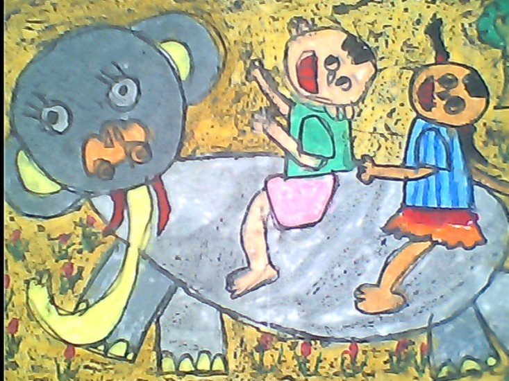 Contoh Lukisan Karya Anak Tk Jpg Hasil Seni Lukis Srumbung