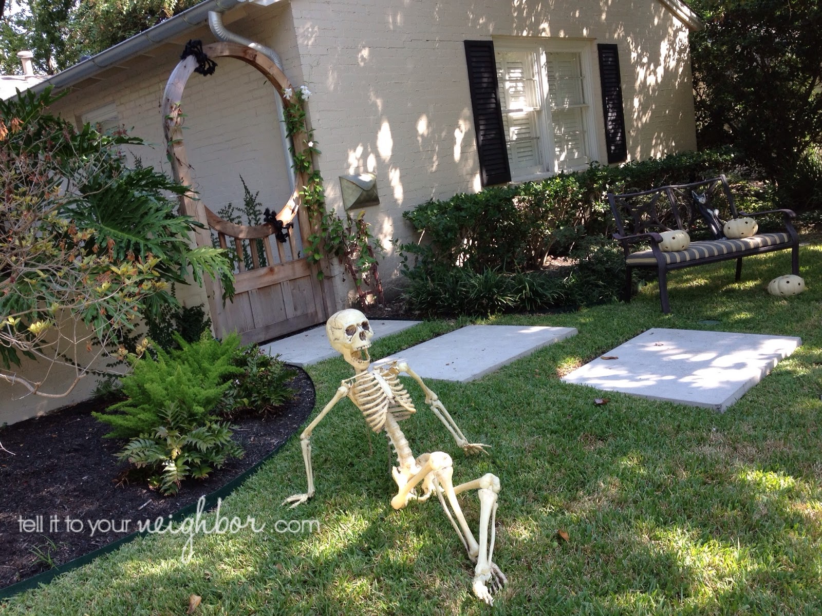 tell it to your neighbor!: Elf on the Shelf or Skeleton in the Yard?