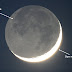 Melihat Cahaya Bumi di Bulan Sabit Senja Ini