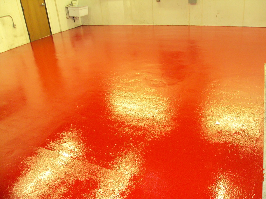 Epoxy Floor Coatings: Red Industrial Floor Coating