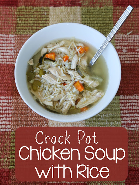 Recipe for Chicken Soup with Rice in the Crock Pot