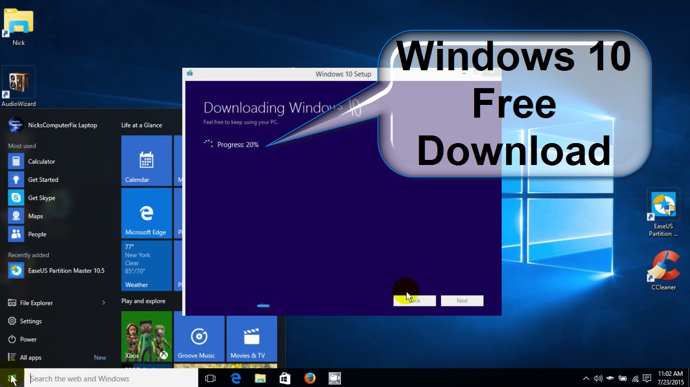 download update windows 10