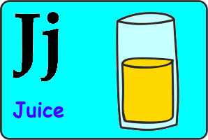 Карточка английской буквы J