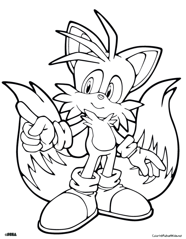 Desenhos do Tails para Colorir