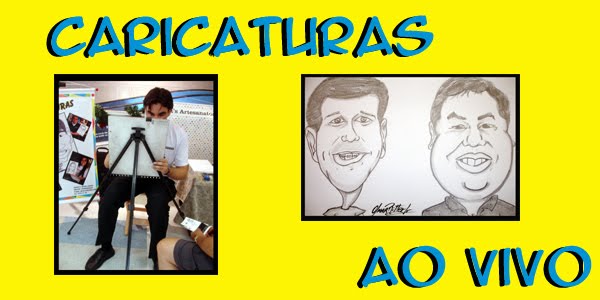 CARICATURAS AO VIVO