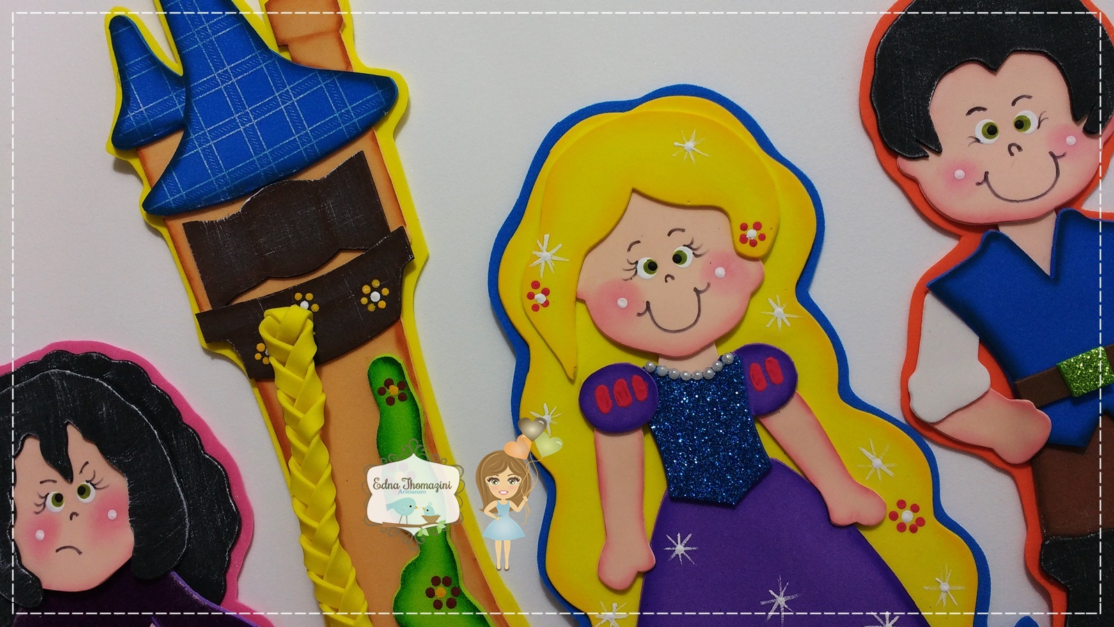 Fantoches para Contação de História - Rapunzel - Edna Thomazini