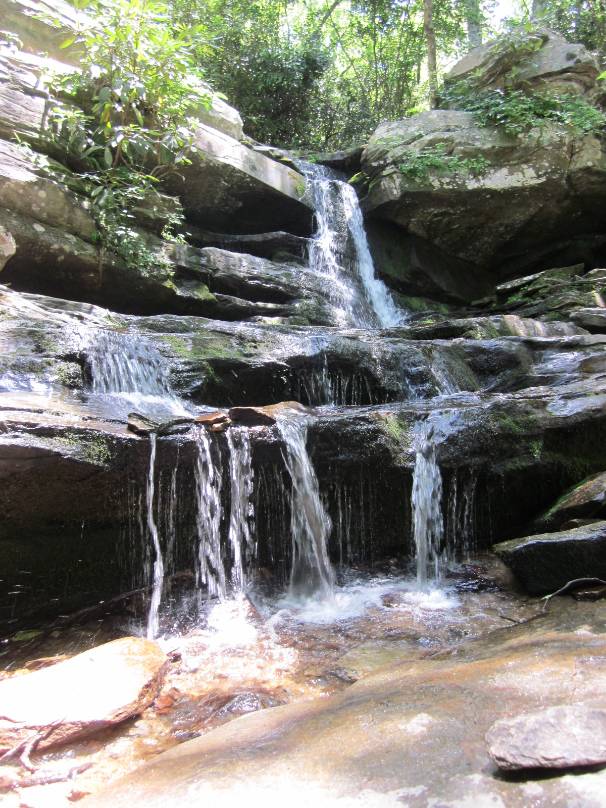 Travel NC With Kids Hanging Rock State Park Hidden Falls Trail