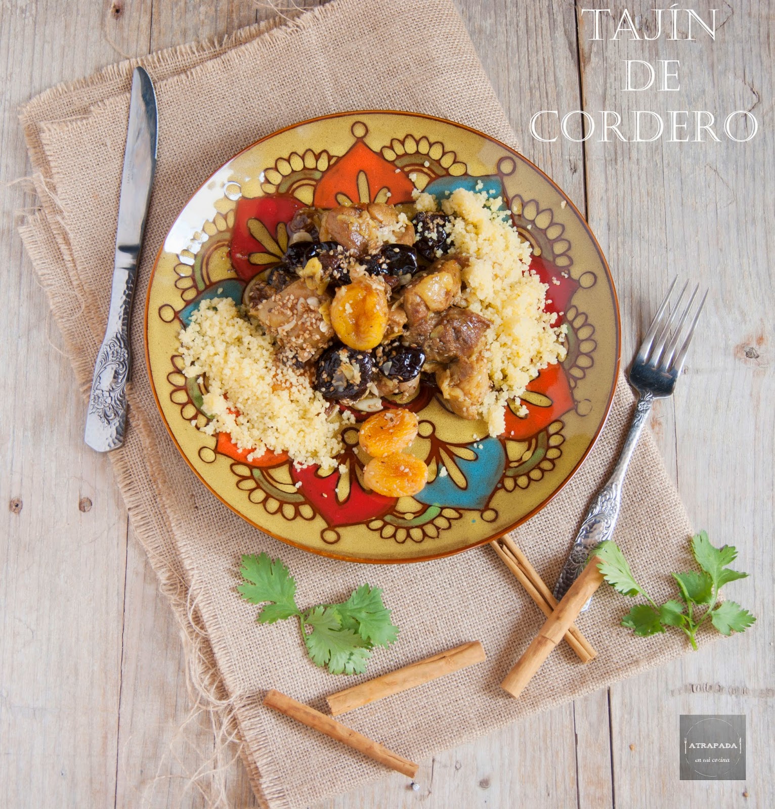TAJINE DE CORDERO Atrapada en mi cocina