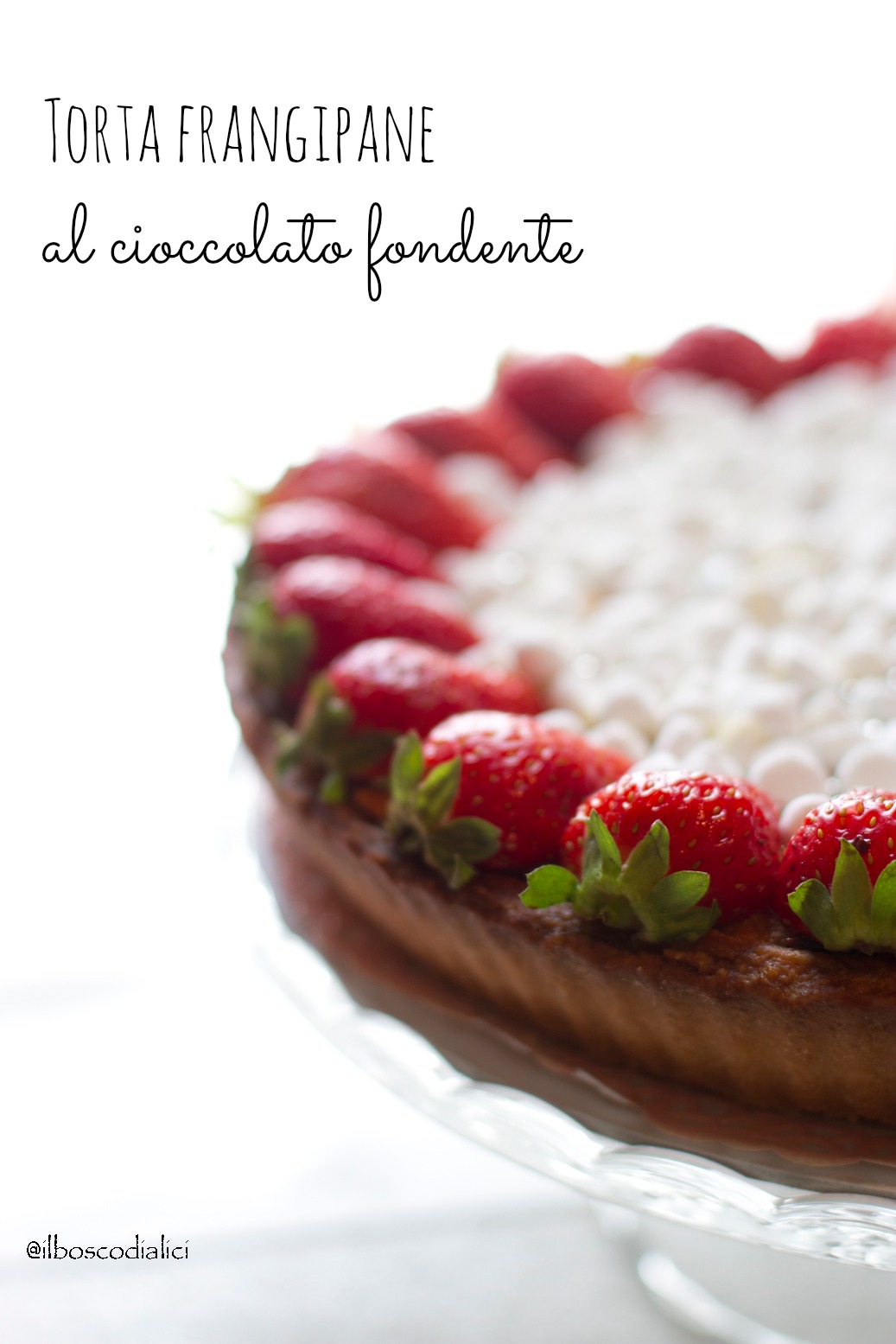 torta frangipane al cioccolato.......quando una torta da credenza si crede una regina