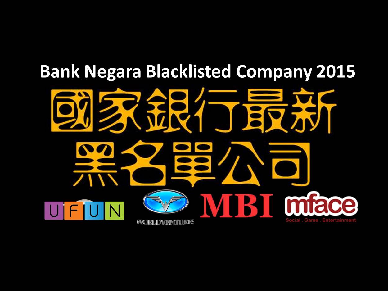 Bank negara forex blacklist