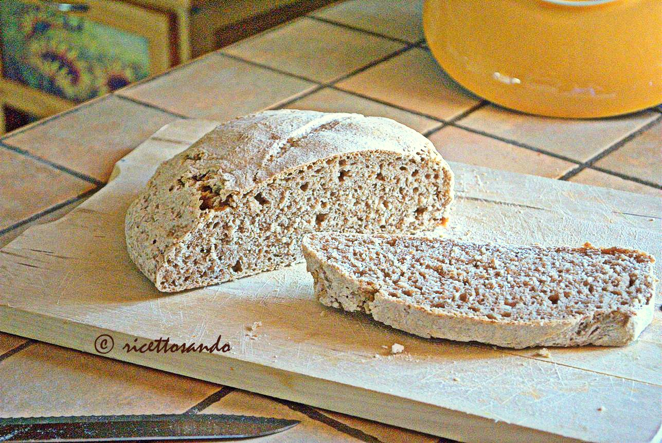 Pane integrale di grano tenero con lievito madre