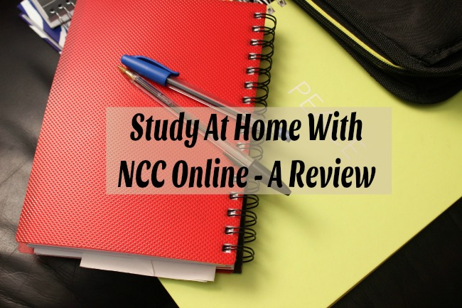Study-At-Home-With-NCC-Online-A-Review-text-over-image-of-pens-and-exercise-books