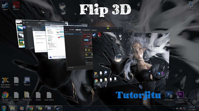 flip 3d windows 7 shortcut