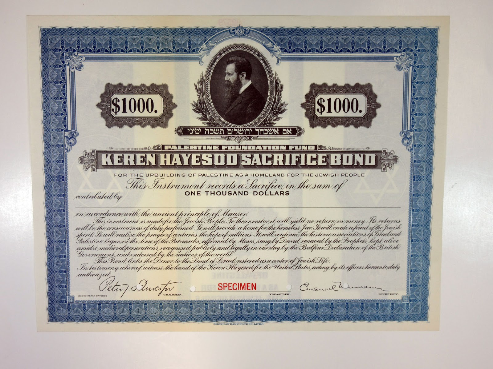 Original Canada Gold Bond 1923 Barcelona Traction $100 Deco Uncancelled Waterlow