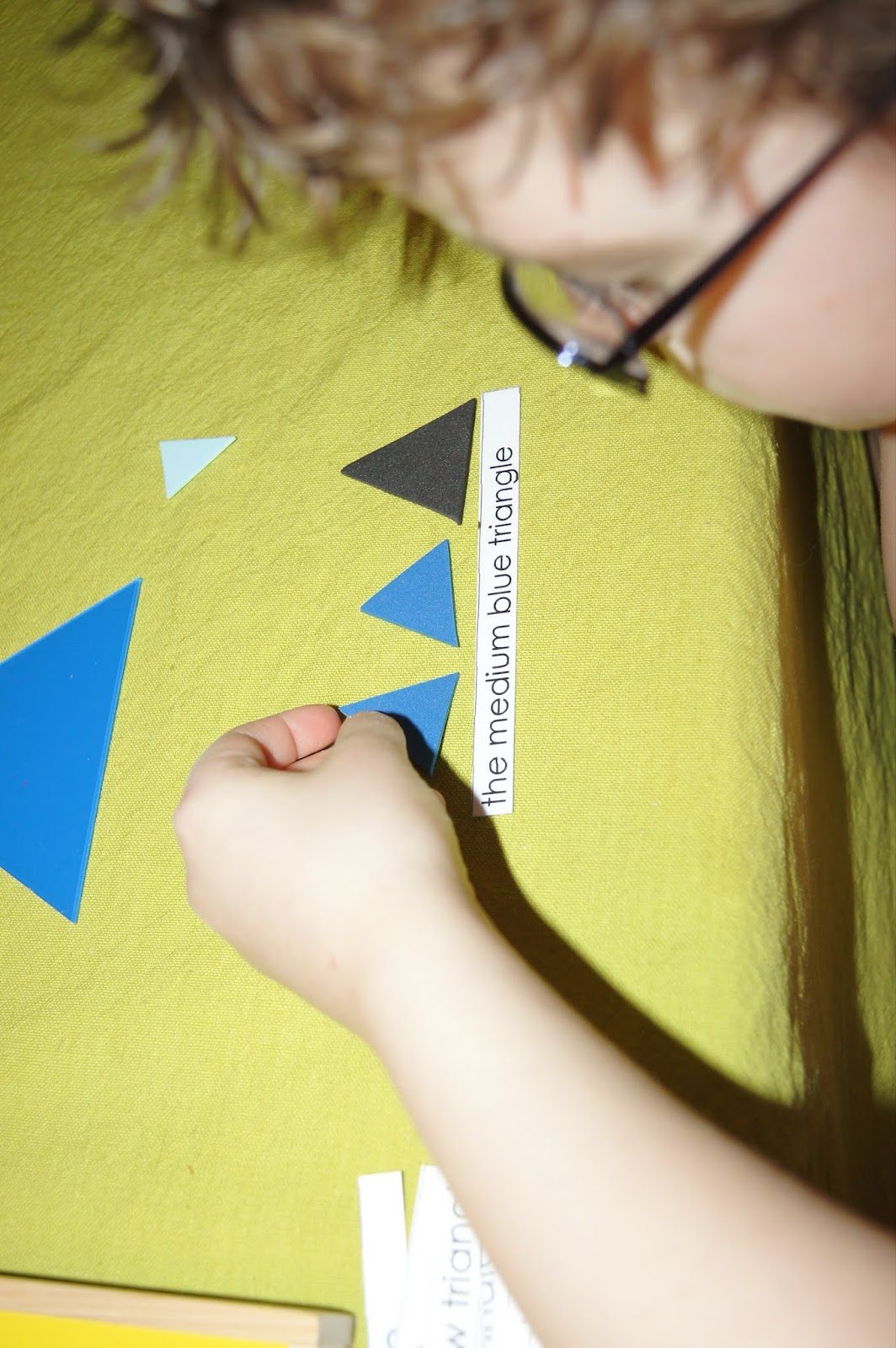 Detective Triangle Game, Montessori Grammar & Language At Home "Making Montessori Ours"