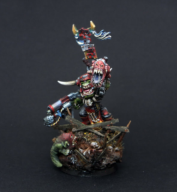 HopeRiver's Valley: Ork Warboss with Attack Squig