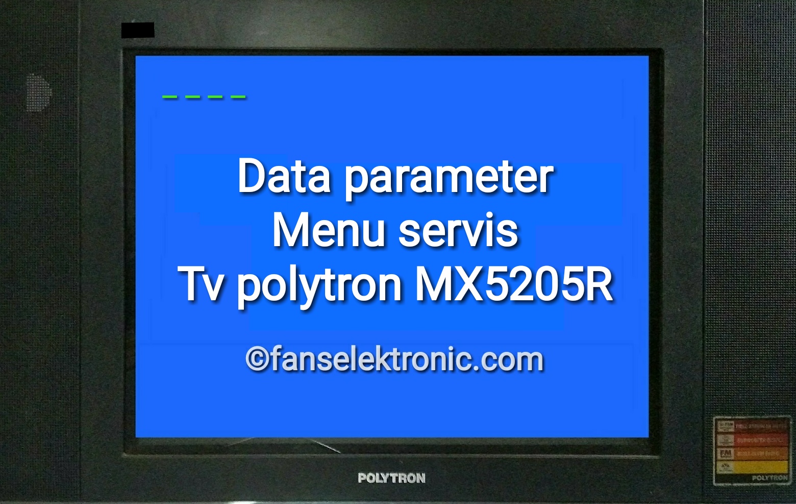 data parameter tv polytron mx5205r